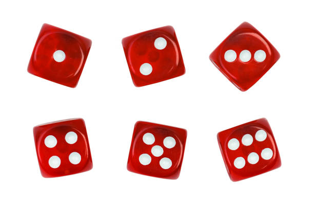 istock Set of red dice isolated 1194097175