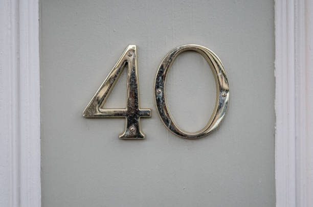 istock Number Forty House Number 1194099984