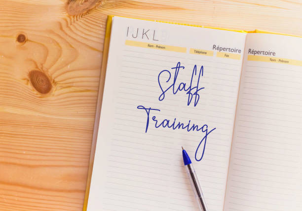 istock Writing note showing Staff Training. Business concept 1194102168
