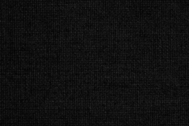 istock Dark black white linen canvas. The background image, texture. 1194105762