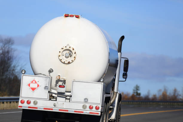 istock Propane truck on a highway 1194110459