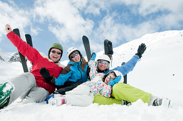 istock A family spending time together in the snow 119411291