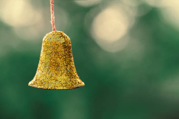 istock Hanging Christmas Bell Background 1194116805