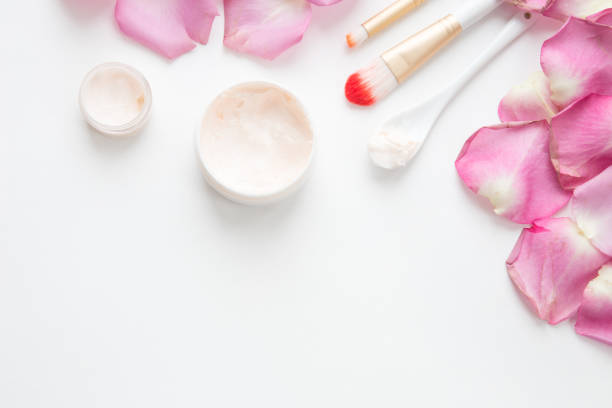 istock face cream, make-up and sculpt rose sheets, face care, spa 1194123691