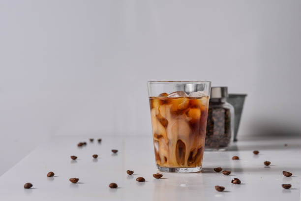 istock Homemade cold brew iced coffee with milk 1194128667