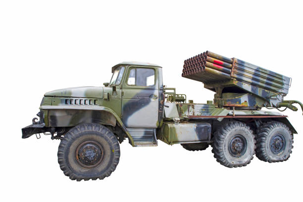 istock Old russian military machine Grad 1194128862