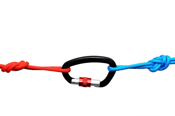 istock Carabiner isolated on white background . 1194129823