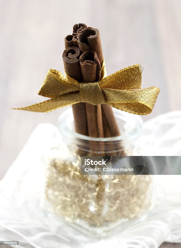 cinnamon stick in glass  Brown Stock Photo