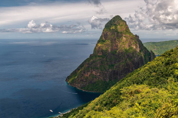 istock View of the famous Piton mountains 1194140683