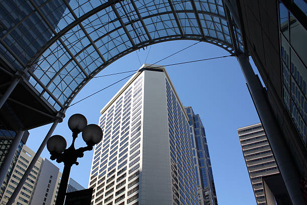 Downtown Seattle, Convention Center Arch stock photo