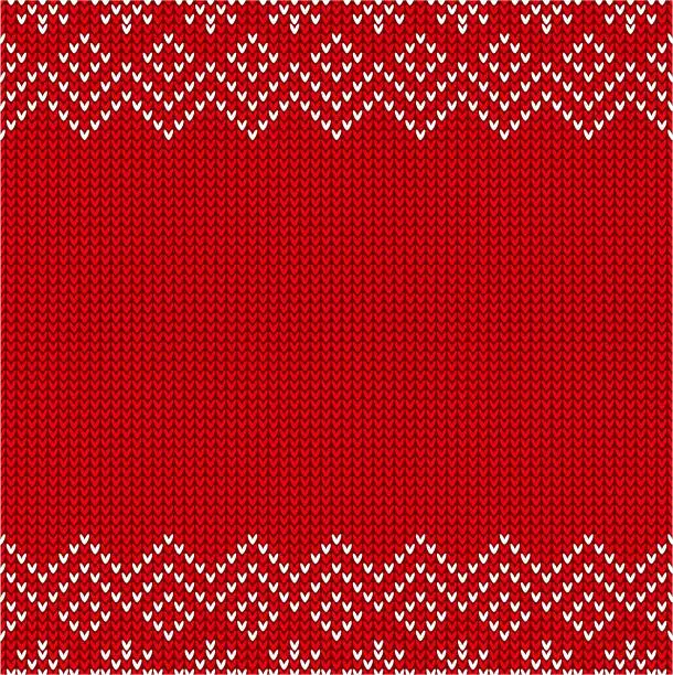 Vector illustration of Christmas sweater pattern