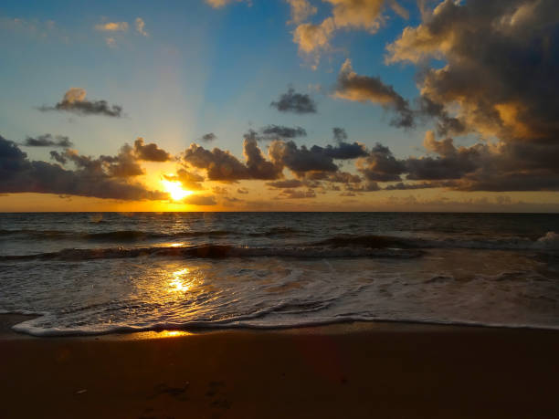 istock Beautifull sunrise at brazilian beach. 1194145457