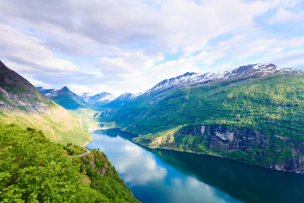 istock View on Geirangerfjord from Flydasjuvet viewpoint Norway 1194152244