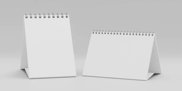istock two ring note books stand up mock up blank empty cardboards with space for your content 3d illustration render 1194152632