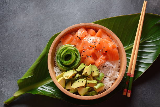 istock Hawaiian Salmon Poke Bowl 1194160466