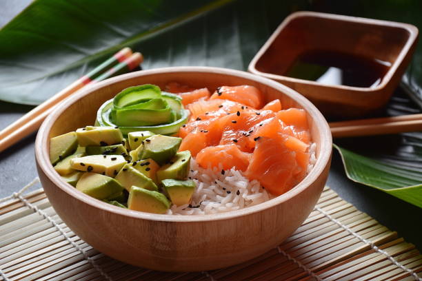 istock Hawaiian Salmon Poke Bowl 1194160649