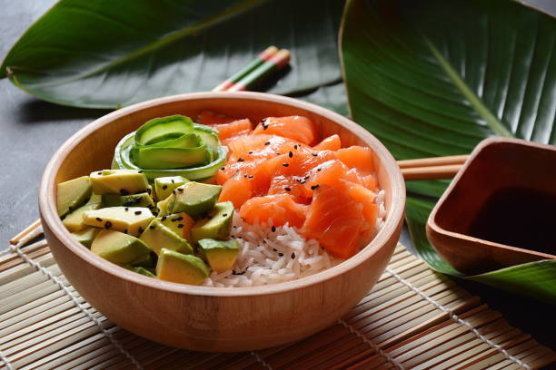 istock Hawaiian Salmon Poke Bowl 1194160704