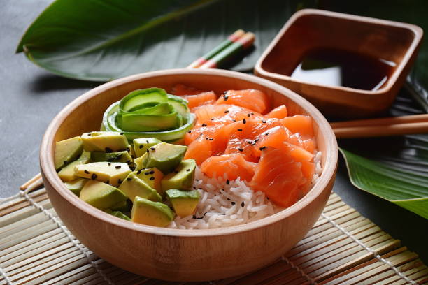 istock Hawaiian Salmon Poke Bowl 1194161281