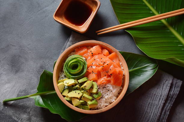 istock Hawaiian Salmon Poke Bowl 1194161429