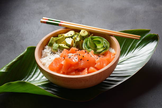 istock Hawaiian Salmon Poke Bowl 1194161481