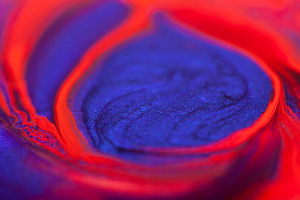 istock Beautiful abstract bright red-blue background with streaks and stains 1194163756