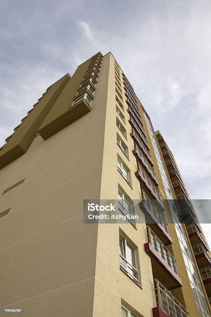 Große plattenbau apartment-Gebäude - Lizenzfrei Architektur Stock-Foto