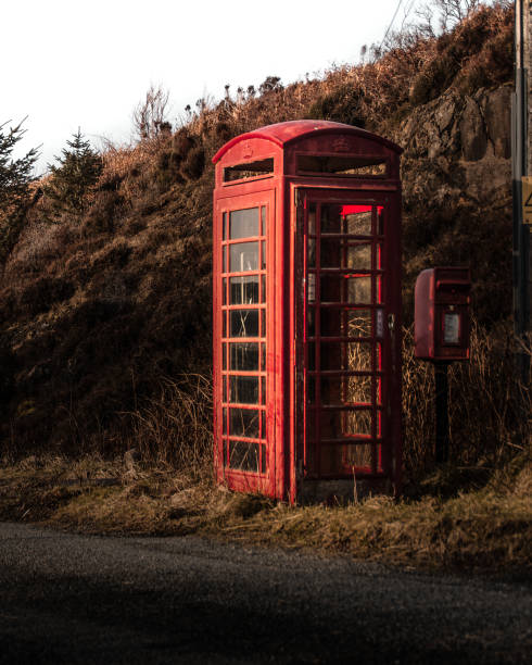 istock Red telephone booth in Scotland 1194171500