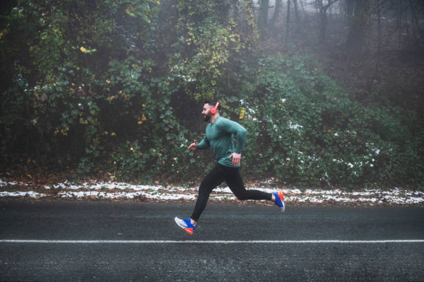 istock Man Running On The Road. 1194177223
