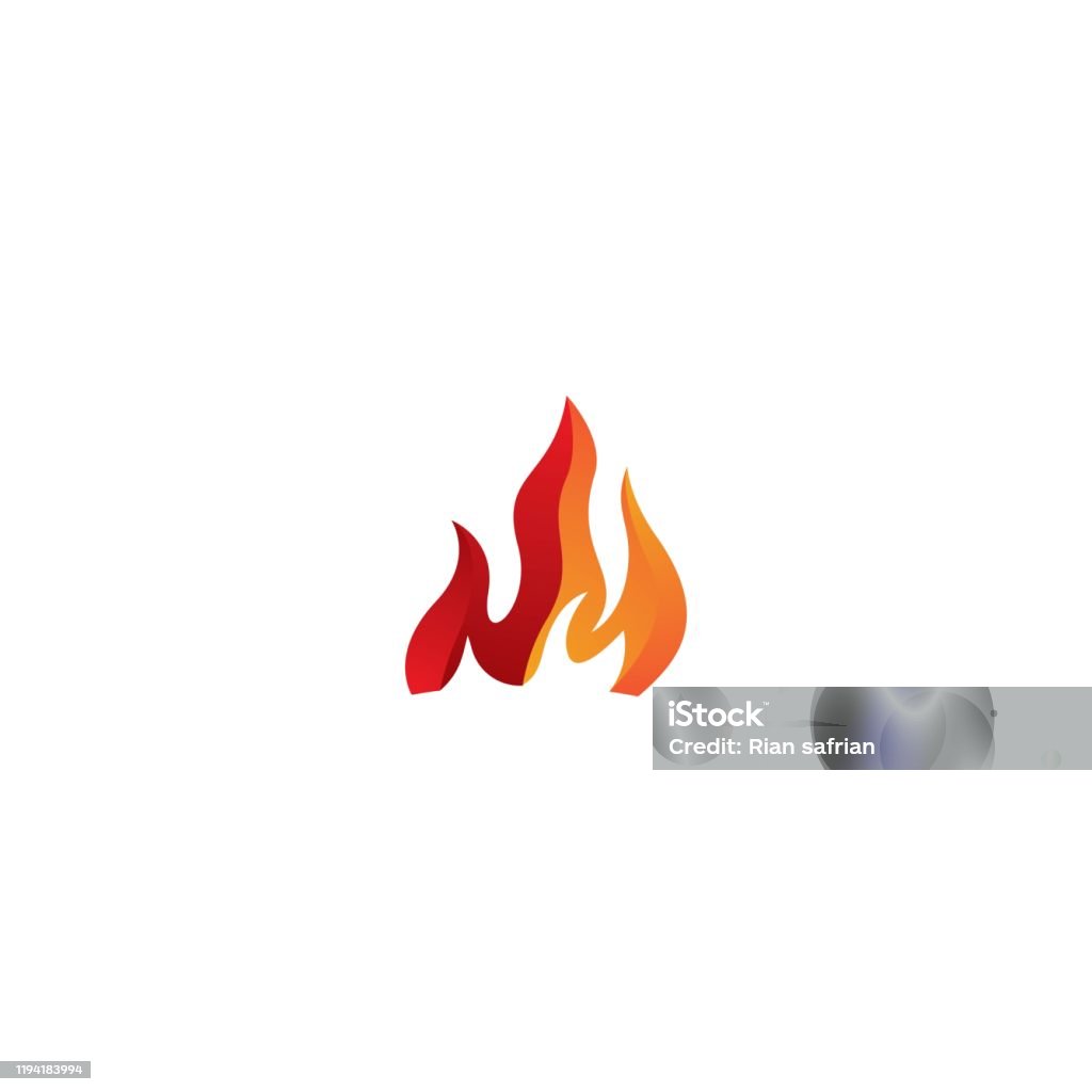 Flame Template Vector Stock Illustration Download Image Now