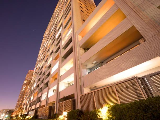 istock High-rise apartment building at sunset 1194185164