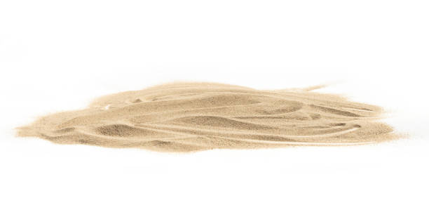 istock Pile sand isolated on white background 1194195043