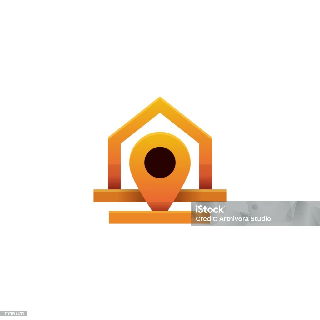 Map House Design Illustration Vector Template Stock Illustration ...
