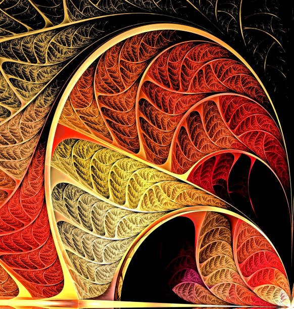 istock bright multi-color abstract fractal background of circles and geometric elements. Beautiful abstract fractal to highlight individual groups of objects. 1194211385