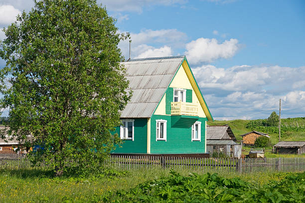 istock beautiful private house in village 119421208