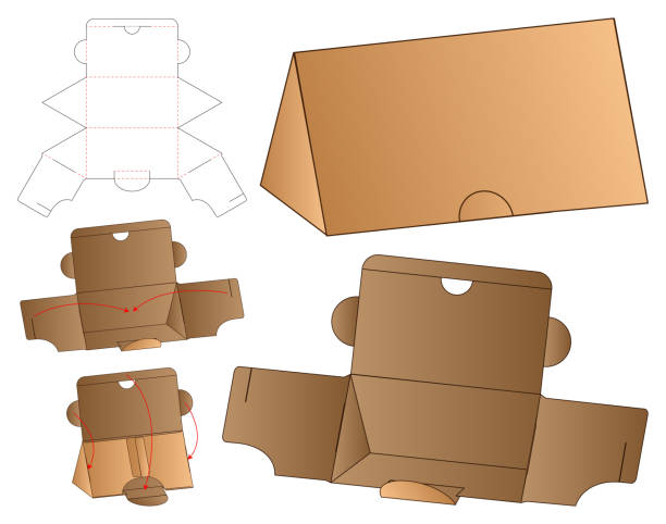 Triangular Package Template Triangular Package Design Templates