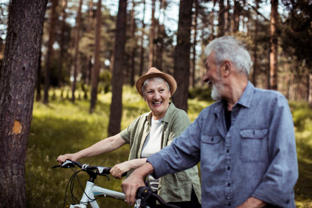 istock Senior Couple in the Forest 1194212975