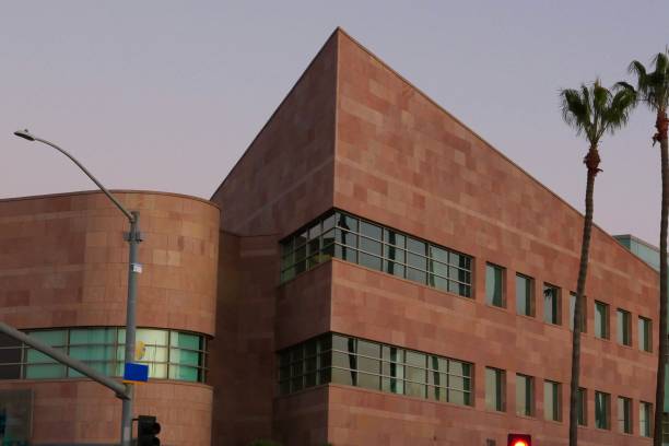 Corporate Buildings with Glass Exteriors