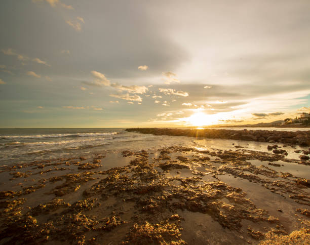 istock Nice sunset on a beach of la renega, Oropesa 1194215157