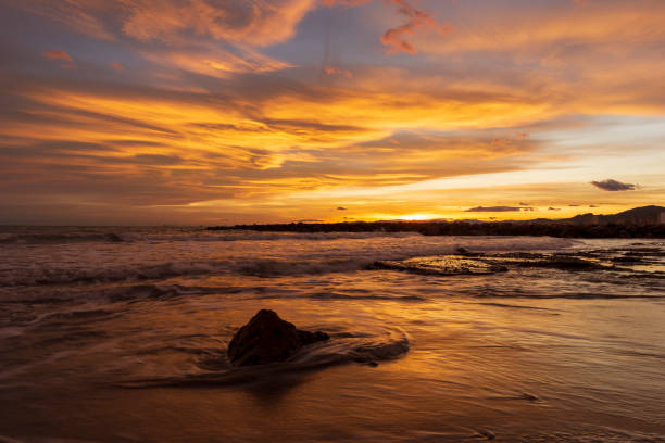 istock Nice sunset on a beach of la renega, Oropesa 1194215165