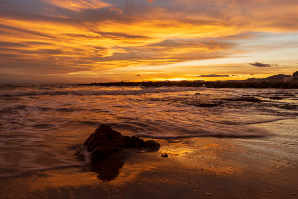 istock Nice sunset on a beach of la renega, Oropesa 1194215170
