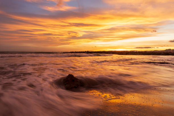 istock Nice sunset on a beach of la renega, Oropesa 1194215175