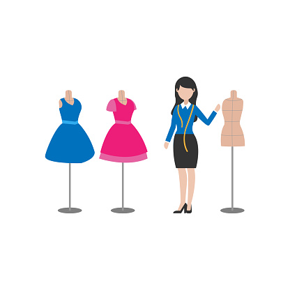 Illustration Design Profession Of A Fashion Designer Stock Illustration - Download Image Now - iStock Illustration Design Profession Of A Fashion Designer Stock Illustration - Download Image Now - iStock