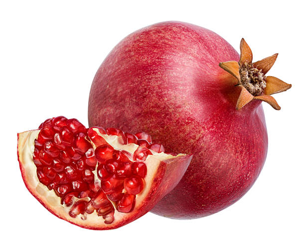 istock Pomegranate isolated on white background with clipping path 1194218059