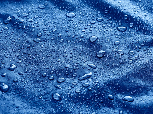 istock Water drops on the fabric. 1194218099