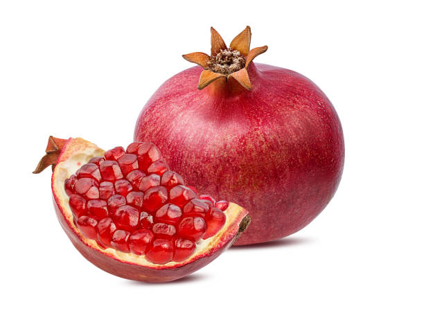 istock Pomegranate isolated on white background with clipping path 1194220092
