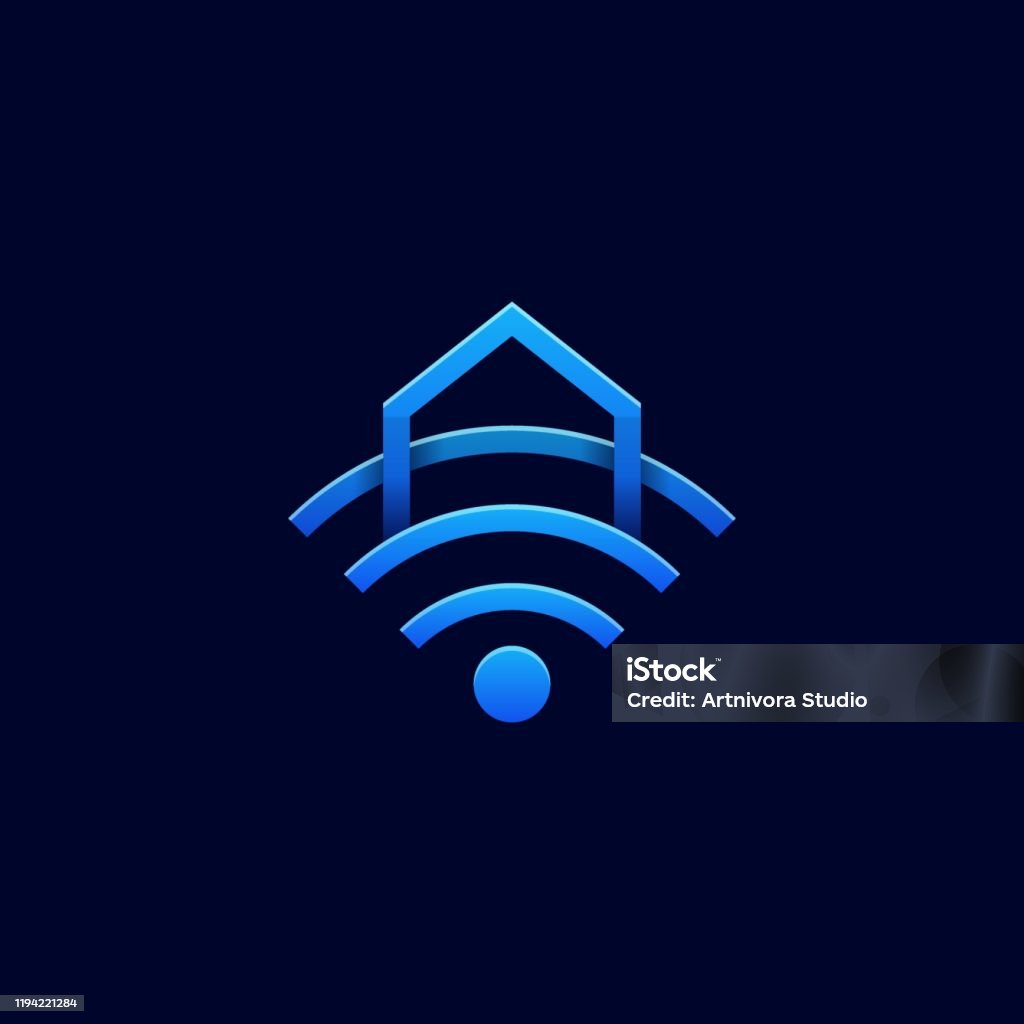 Home Network Design Illustration Vector Template Stock Illustration ...