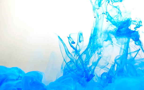 istock Blue magic abstract background. Stylish modern background. Watercolor ink in water. 1194222396