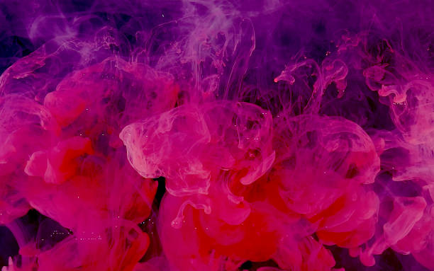 istock Magic scarlet space abstract background. Stylish modern technology background. 1194222419