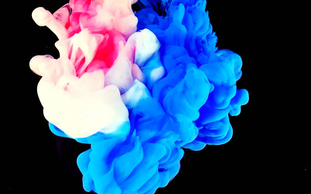 istock White-blue-red-black space abstract background. Stylish modern technology background. 1194222422