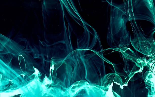 istock Space mint blue green abstract background. Stylish modern technology background. 1194222433